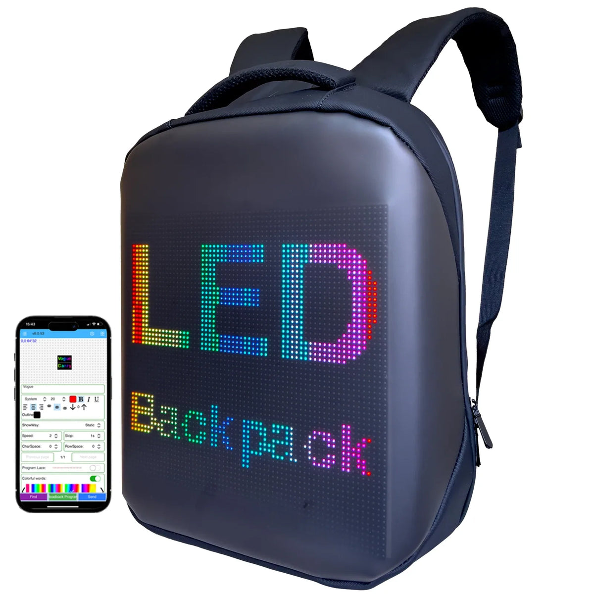 Sac à Dos LED Programmable